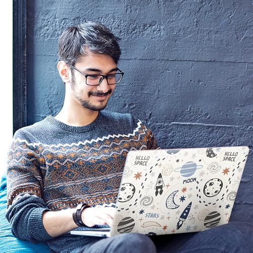 Image of Full Body Laptop Skin Bubble-Free| Laminated| Removable| HD Quality Sticker for Laptops Upto 15.6 Inches Compatible with Hp /Dell /Acer /Lenovo /Asus etc.(Space-218)
