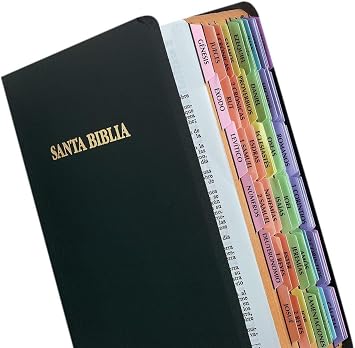 Tabbies 58354 Spanish Rainbow Bible Tabs, Laminated, 90Ct, 1x1/4in