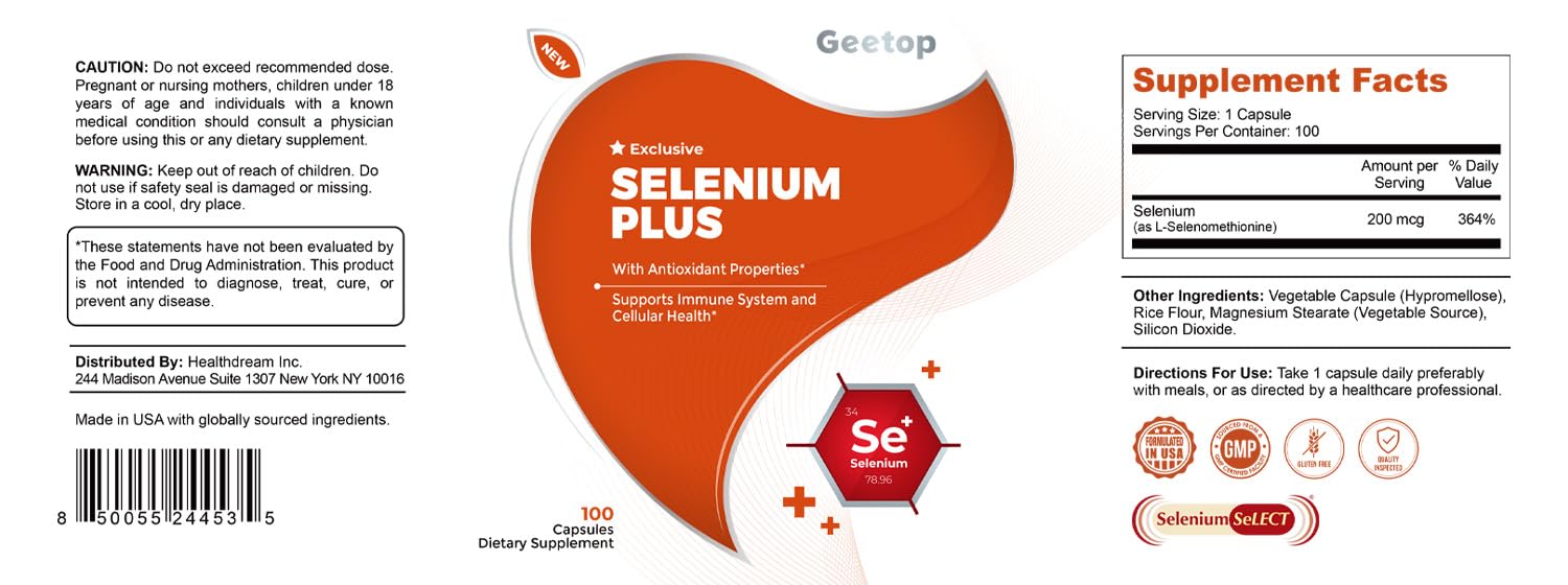 Selenium 200mcg Capsules Supplement for Women and Men — Amazon image 5