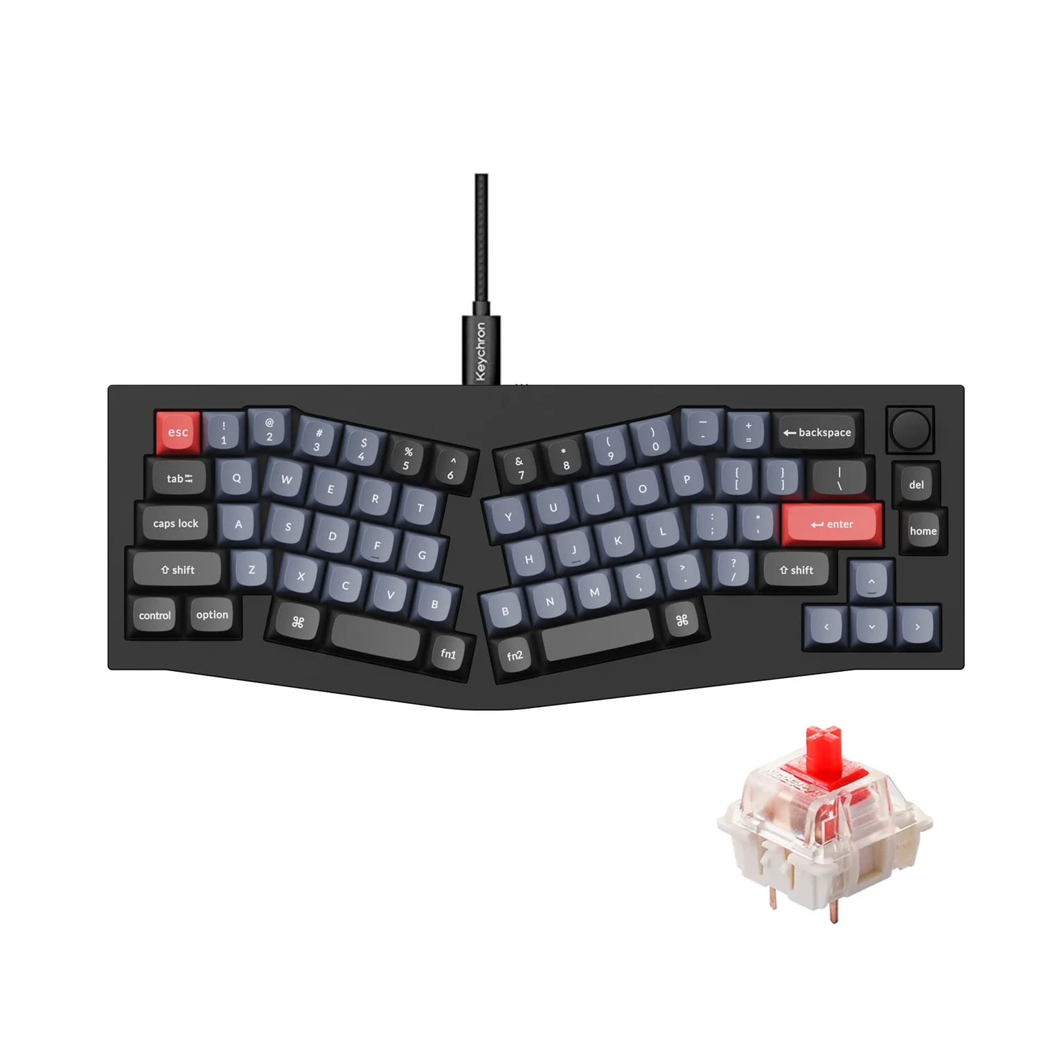 Amazon.co.jp: Keychron Q8 有線カスタムメカニカルキーボードノブ