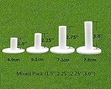 interior golf 3 1996 Pack de 4 tamaños diferentes, necesarios para una práctica todo el día: los tamaños son 1 1/2 pulgadas, 2 1/4 pulgadas, 2 3/4 pulgadas, 3 pulgadas. Puedes comprar el pack de 4 tamaños mixtos para diferentes alturas; los tamaños se ajustan a las tallas regulares de Francia, sin malentendido, buena compra