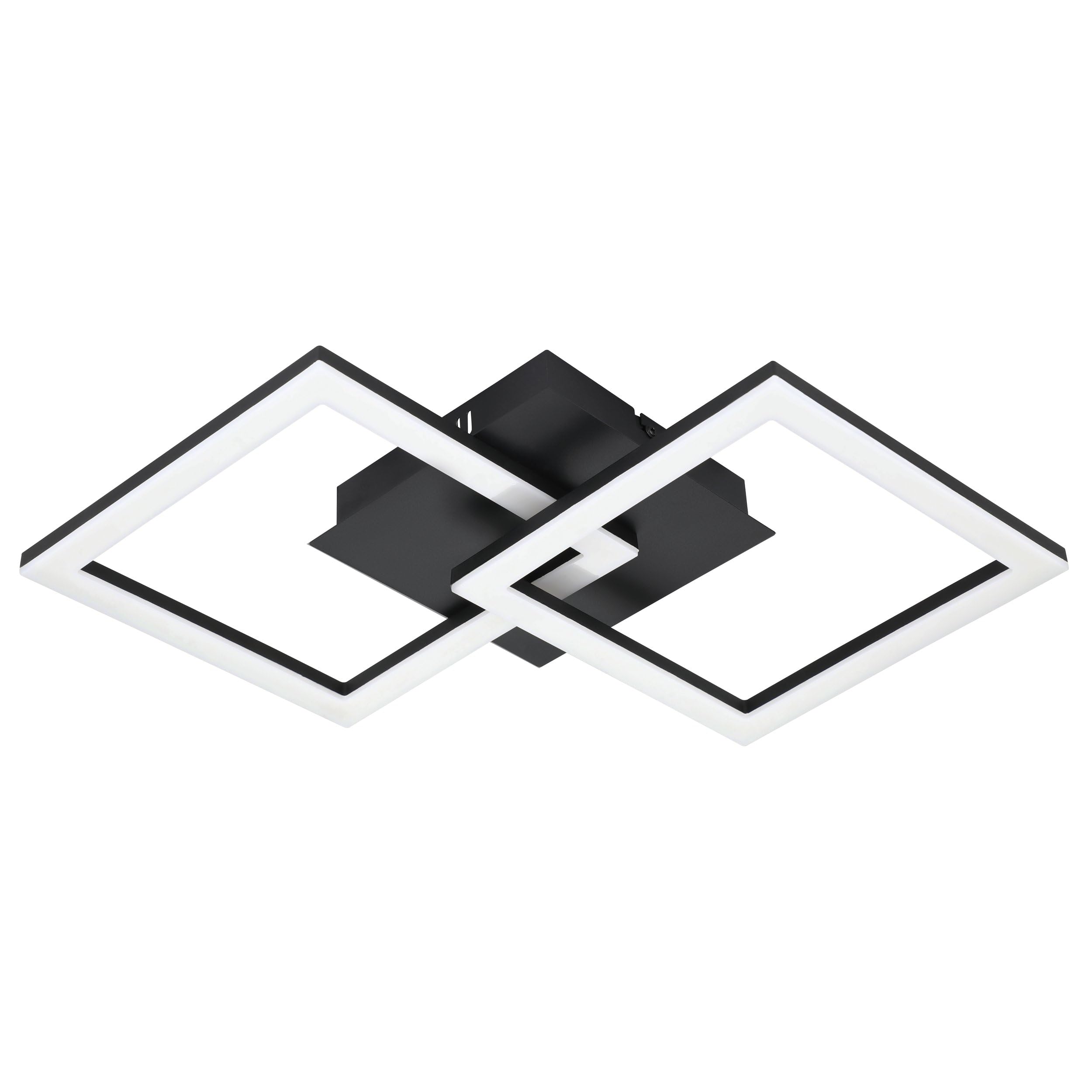 Eglo Connect Z Smart-Home Led Soffitto Paranday-Z, Zigbee, App E Controllo Vocale Alexa, Colore Luce Regolabile (Bianco Caldo O Freddo), Dimmerabile, Lampada In Bianco Nero, 53 X 31 Cm-image