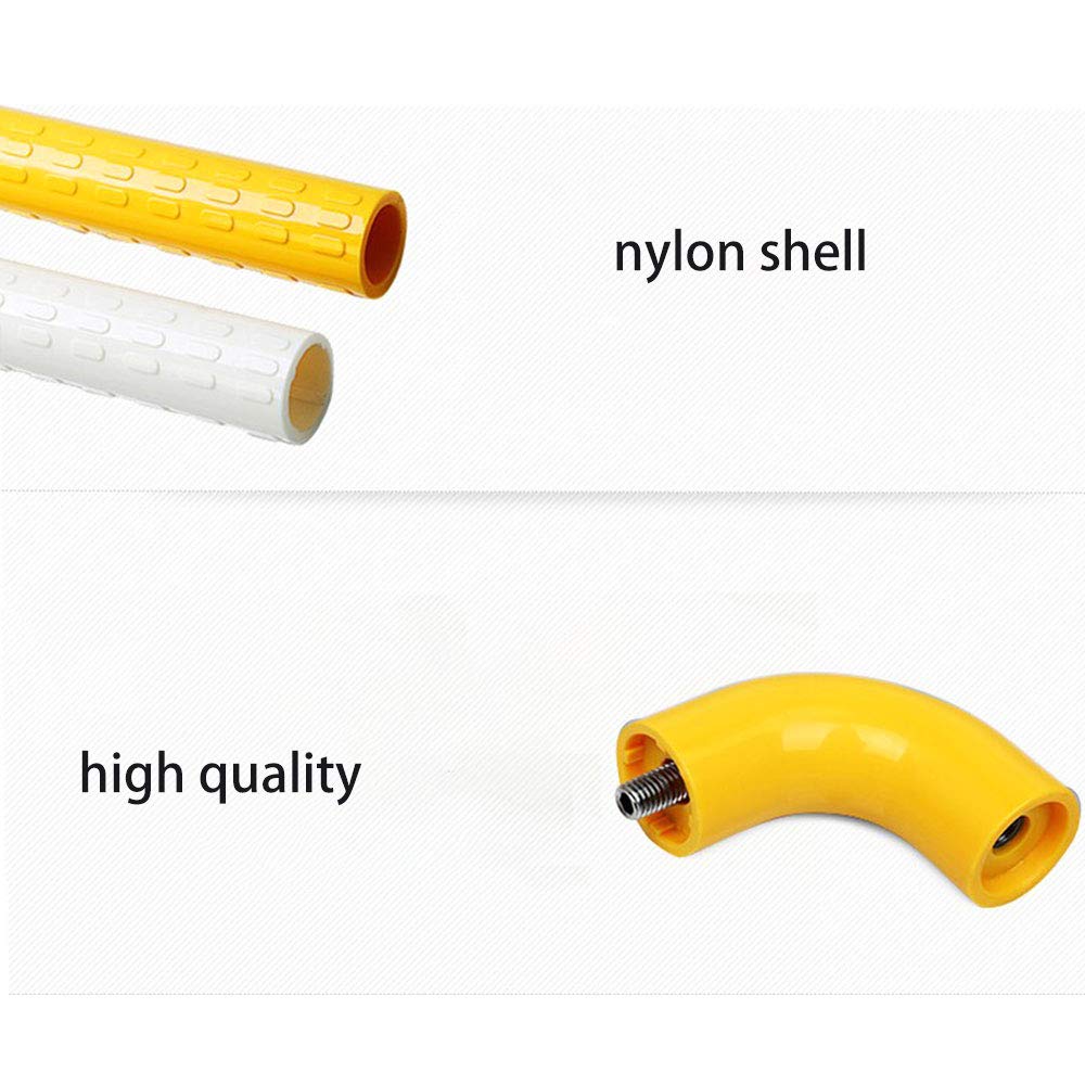 Barra de agarre de seguridad para baño, pasamanos para discapacitados, soporte para toallas, mango de nailon grueso de aluminio