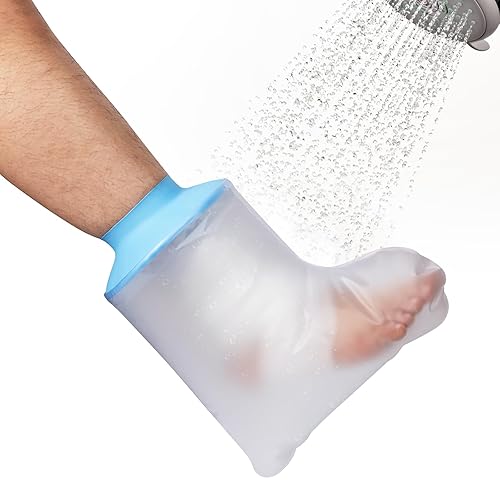 Funda impermeable para pies para ducha, para adultos, protector de heridas de tobillo, bolsa de fundición hermética para adultos, para cirugía de