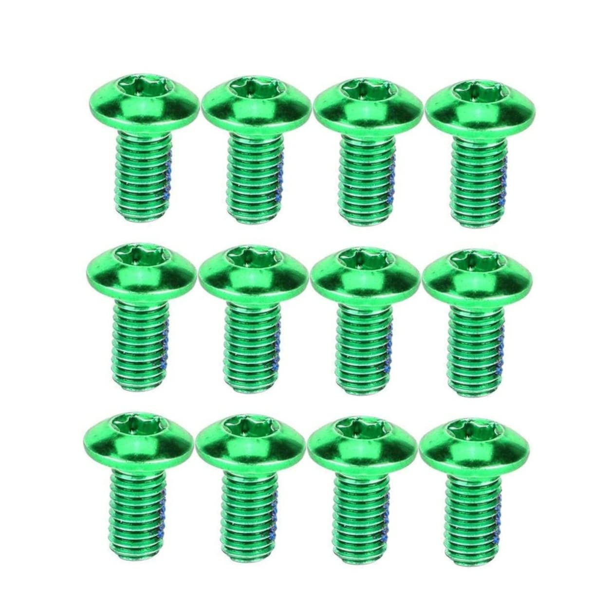 Toddmomy Mountain Bike Brake Screw Set Titanium Steel M5*10mm Disc Brake Pad Bolts for E-Bikes Hybrid