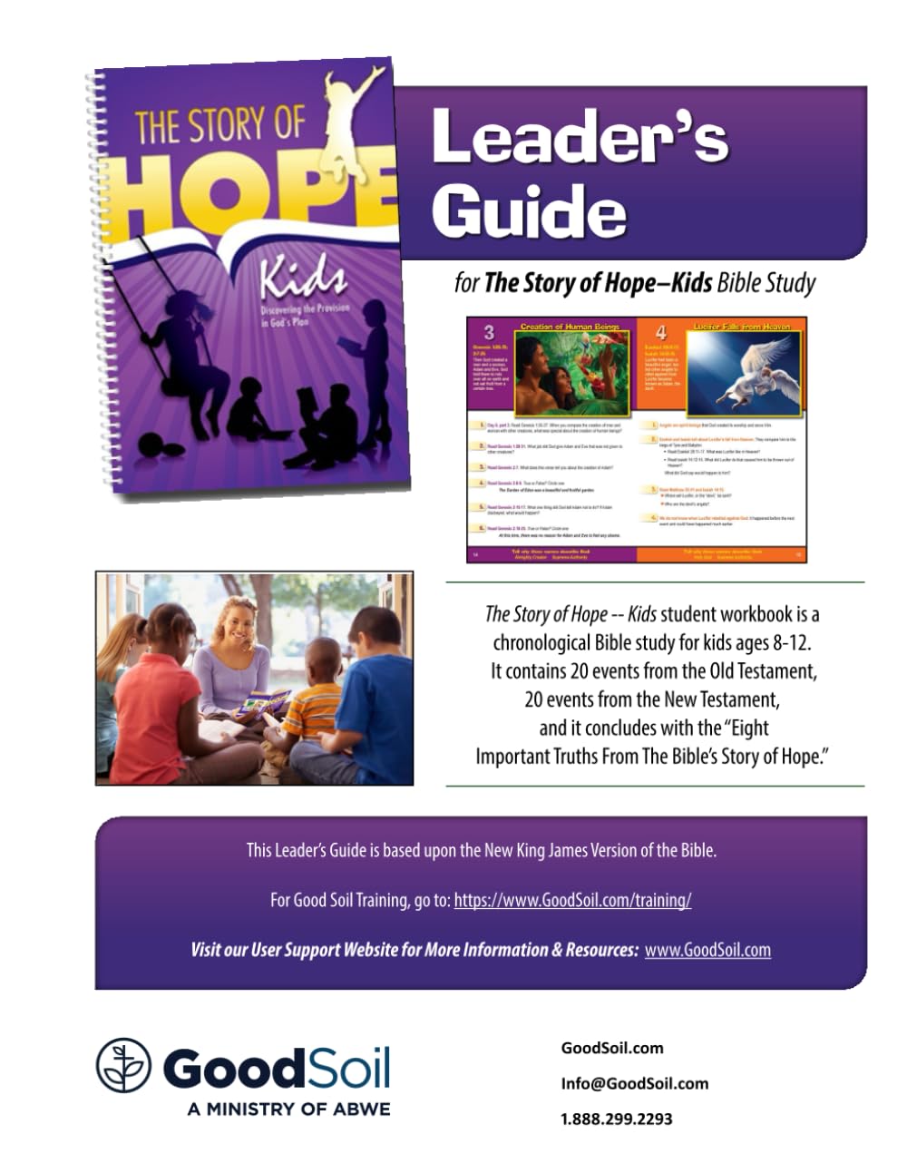 Leader's Guide for "The Story of Hope - Kids" Bible Study