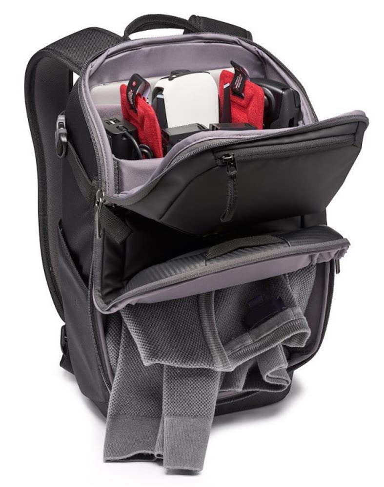 Manfrotto Advanced² Compact MB MA2-BP-C Zaino Foto/Laptop, per Mirrorless e Obiettivi Standard, Divisori Imbottiti Intercambiabili, Attacco per Treppiede, Tessuto Trattato