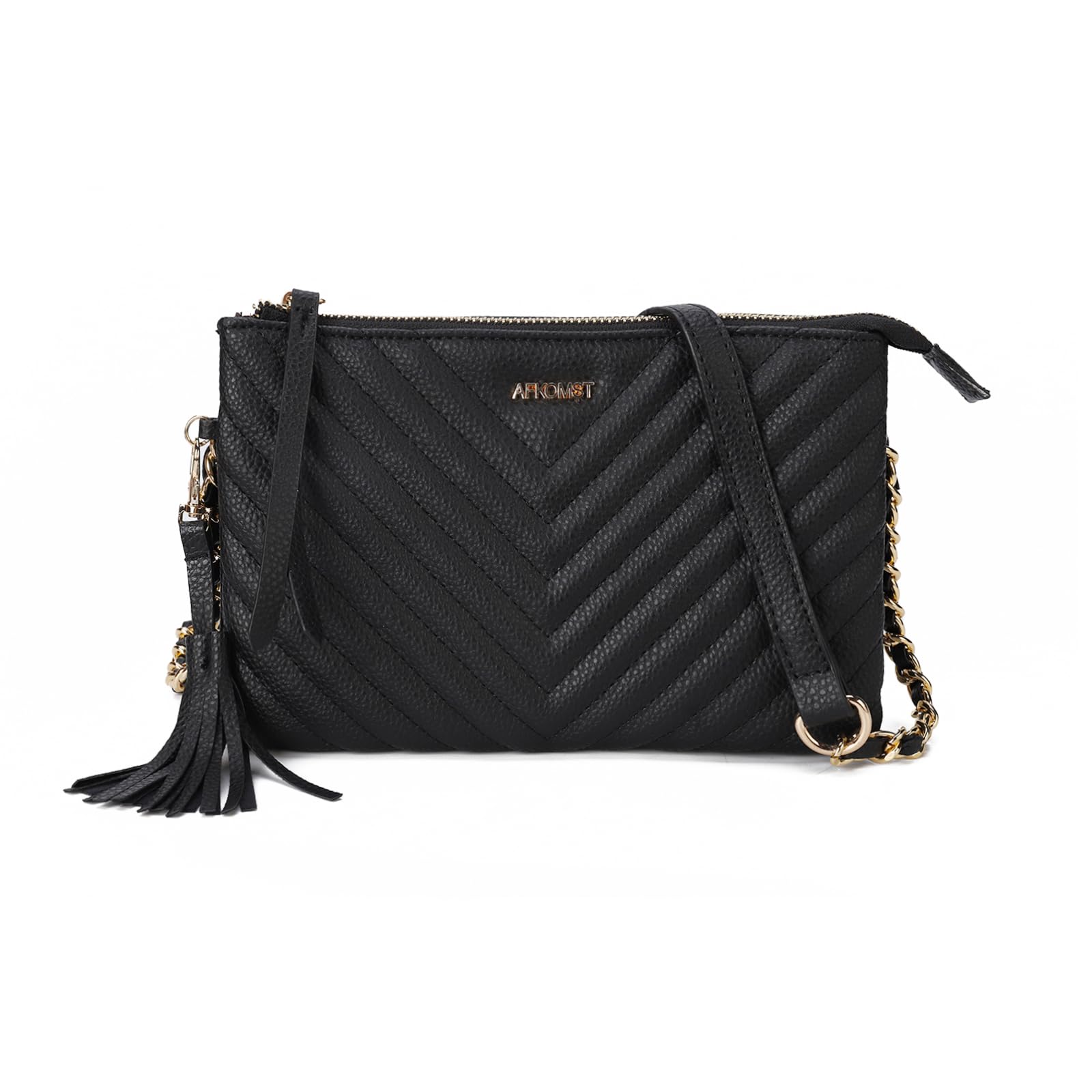 Borsa A Tracolla Donna AFKOMST - Pelle PU, Tasca Interna, Regolabile, Multi Colori