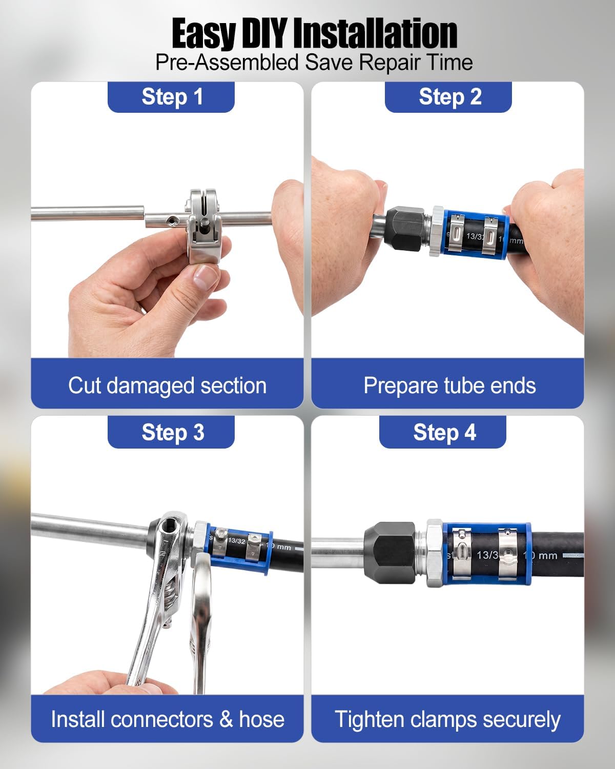 800-674 A/C Line Splice Kit for 3/4" Line, No.12 Hose Repair Kit
