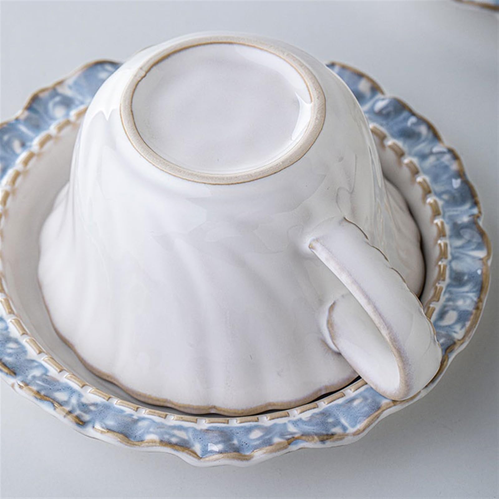 kubek do kawy kubki francuskie koronkowe filiżanki do kawy i spodki zestaw dom ceramiczne kubki do kawy vintage popołudniowa herbata latte kubki delikatne prezenty damskie