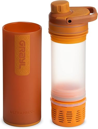 Miniatura 2 de GRAYL UltraPress - Purificador de agua y botella de filtro para senderismo, mochileros y viajes (Mojave Redrock)