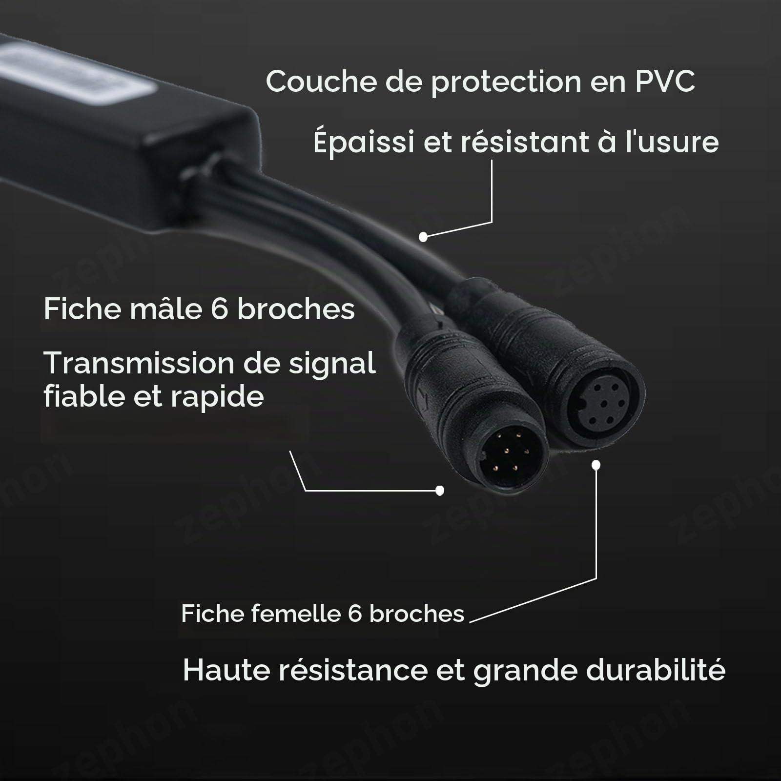 Zephon Nouveau câble de déverrouillage de puce de tuning pour Segway Ninebot Max G3E/G3D – Mise à niveau de performance Travd 40 km/h Vitesse Bouton de commutation rapide intégré pour un contrôle