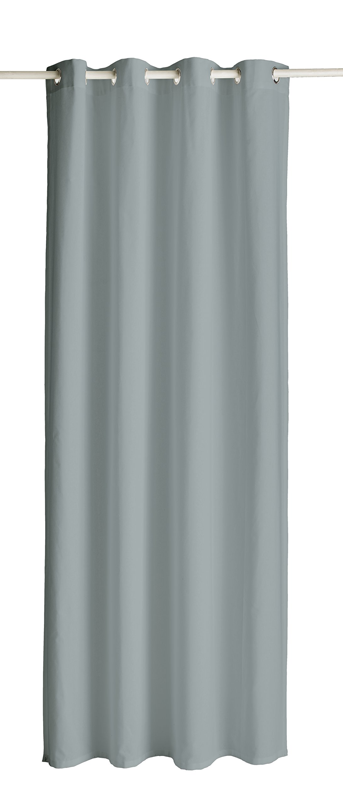 TODAY 257348 Polyester Blackout Curtain - 140 x 260 cm, polyester, Zinc/Gris, 140x260 cm, W 55.1" x L 102.4" (1 Panels) - Image 2