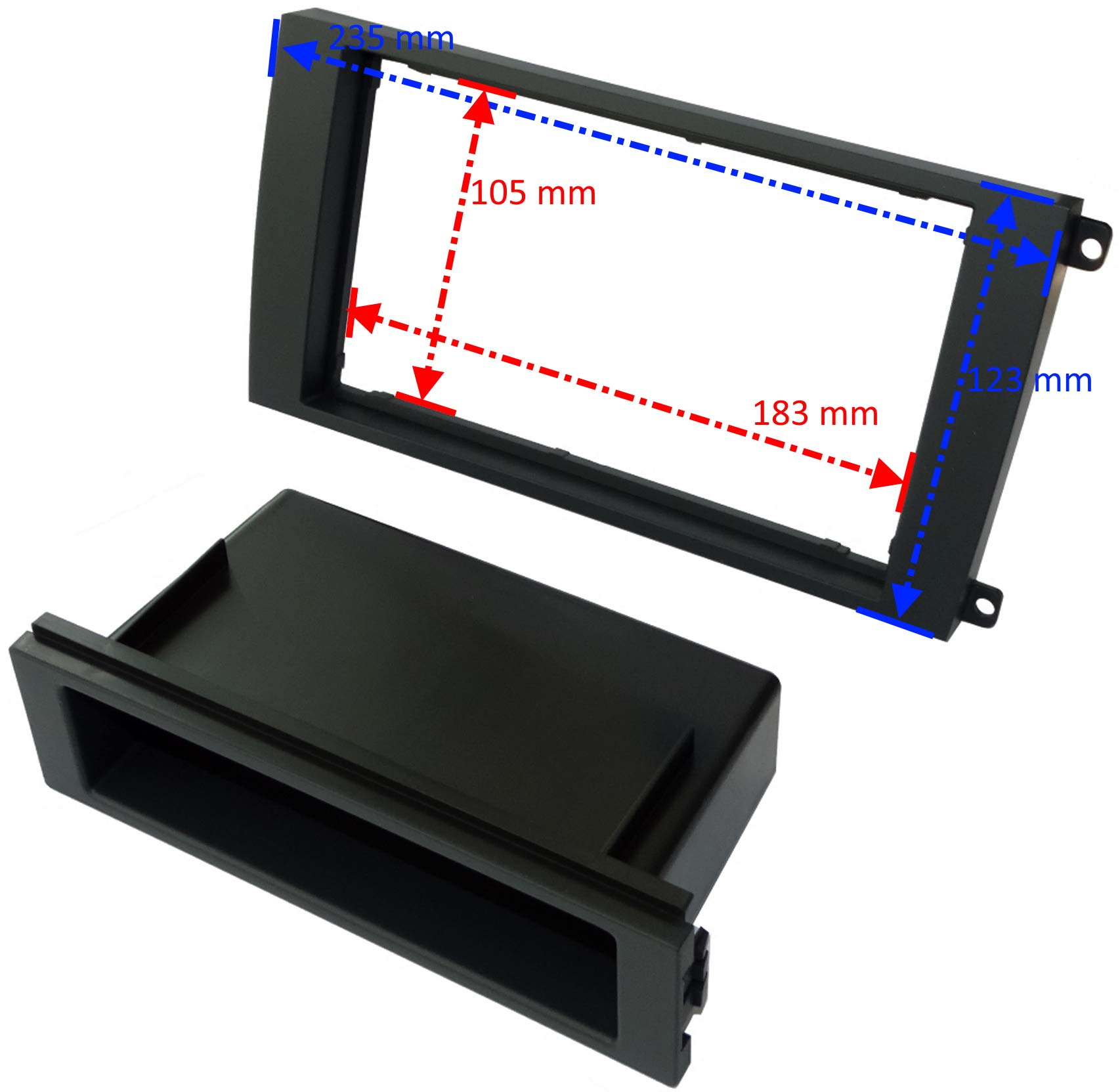 AERZETIX - C11562 - Mascherina telaio adattatore 1 e 2DIN copertura in plastica autoradio - Compatibile con Chevrolet Aveo(Cobalt) T250 2006-2011 AERZETIX - C11562 - Mascherina telaio adattatore 1 e 2DIN copertura in plastica autoradio - Compatibile con Chevrolet Aveo(Cobalt) T250 2006-2011