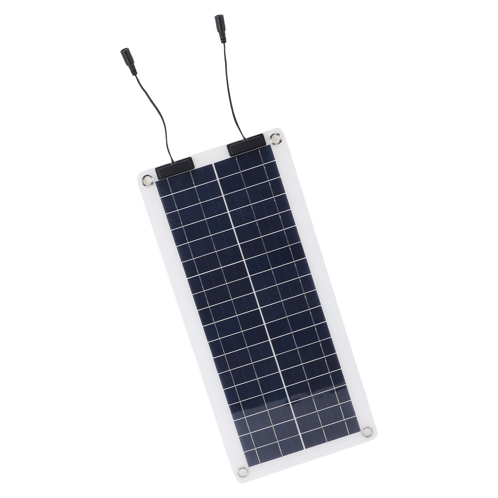 Fdit Kit de Régulateur de Panneau Solaire 30W, Chargeur MPPT OBD Double Sortie, étanche avec Pince de Batterie Rouge et Noire pour Camping-car, Bateau, Camping