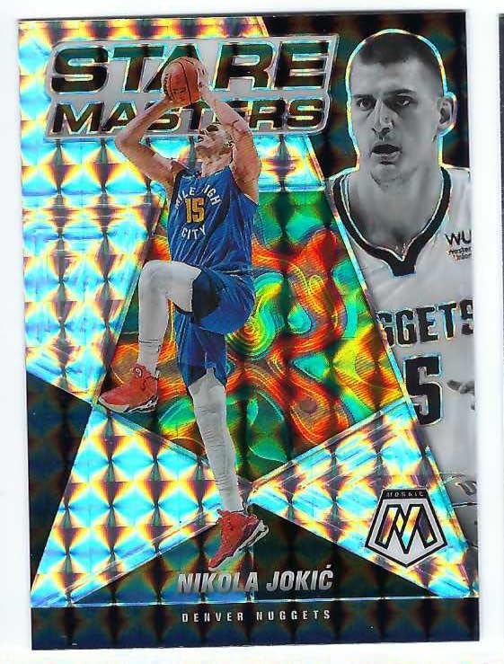 NIKOLA JOKIC 2021-22 Panini Mosaic Stare Masters #12 MOSAIC PRIZM PARALLEL Card Denver Nuggets Basketball