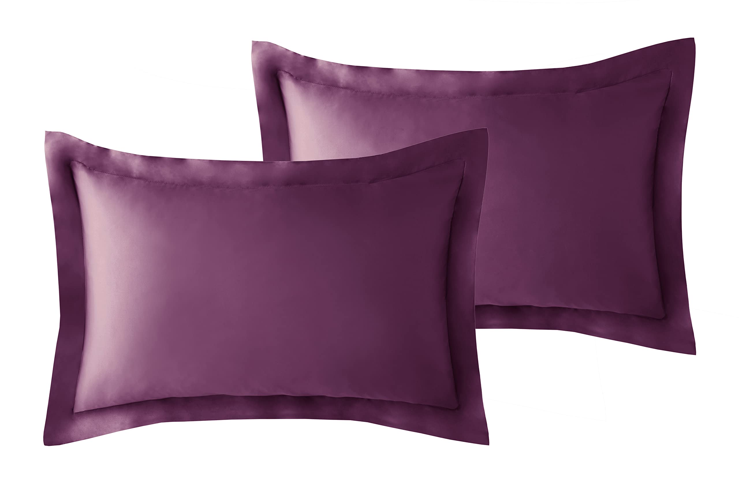 Ed Plum Luxury Crushed Velvet Duvet Quilt Cover Bedding Linen Set Housewife Pillowcases (Plain Oxford Pillowcase, )