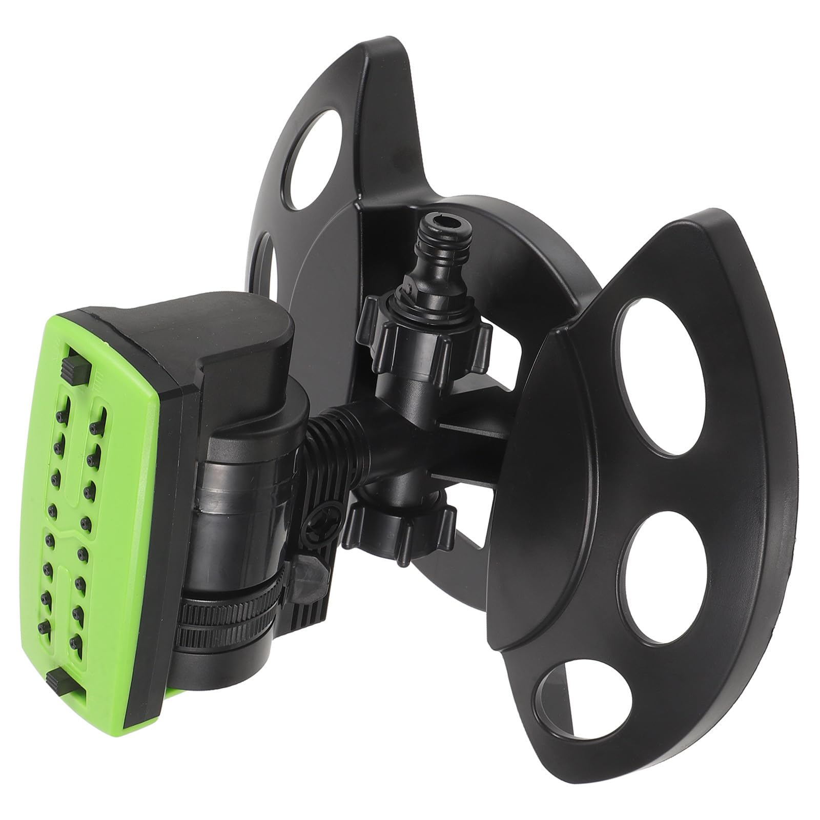 Kisangel Arroseur Automatique pour Pelouse Buse Oscillante, Plastique Solide, 16 Trous, Débit d'eau et Angle de Pulvérisation Réglables pour Arrosage de Jardin