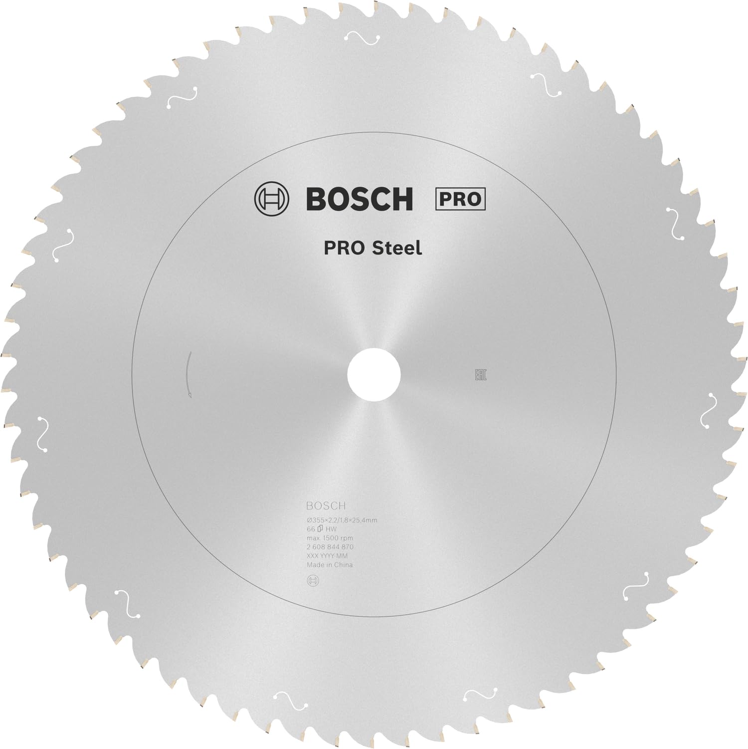 Bosch 1X Pro Steel Circular Saw Blades For Corded Miter Dry Cutters (For Steel, Ø Mm, Professional Accessory Mitre Dry Cutter)