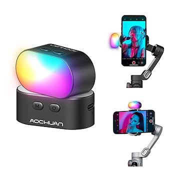 スマホスタビライザー RGB AOCHUANスマホ用3軸ジンバルスタビライザー スマートフォン用