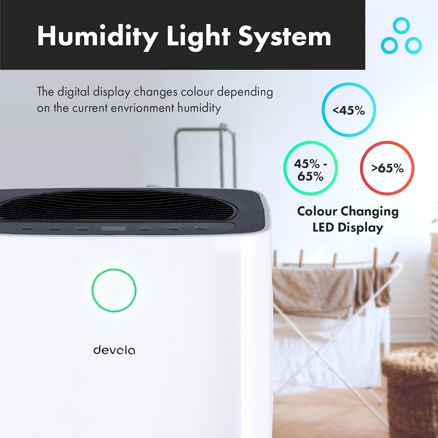 12L/day Low Energy Dehumidifier, Quiet & Energy Efficient (costs less than… thumbnail 7