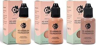 OPHIR 3 bases de maquillaje con cepillo de ai...