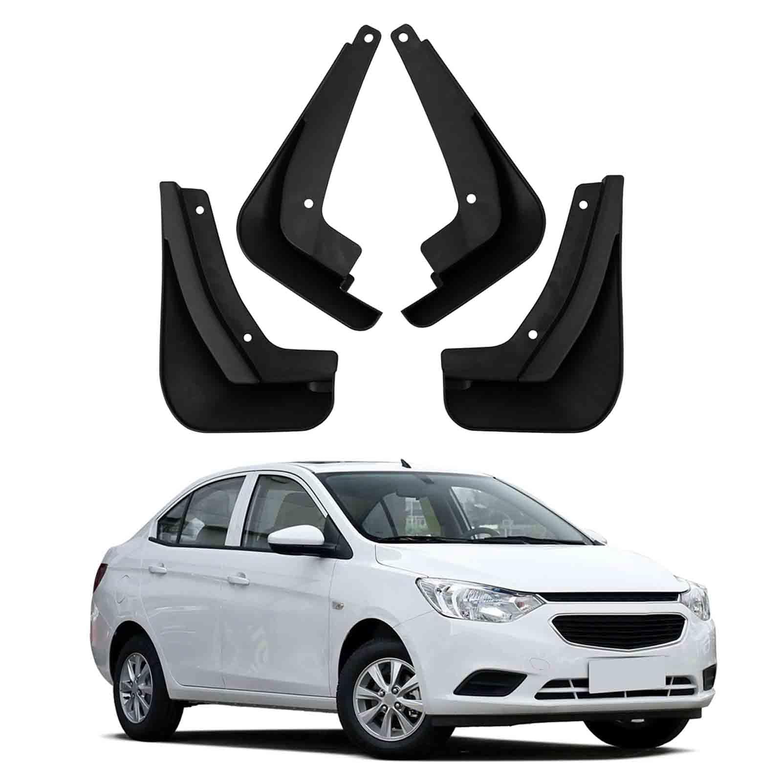 Guardabarros para Chevrolet Sail 3 Aveo 2015-2018: Juego de 4 protectores contra salpicaduras