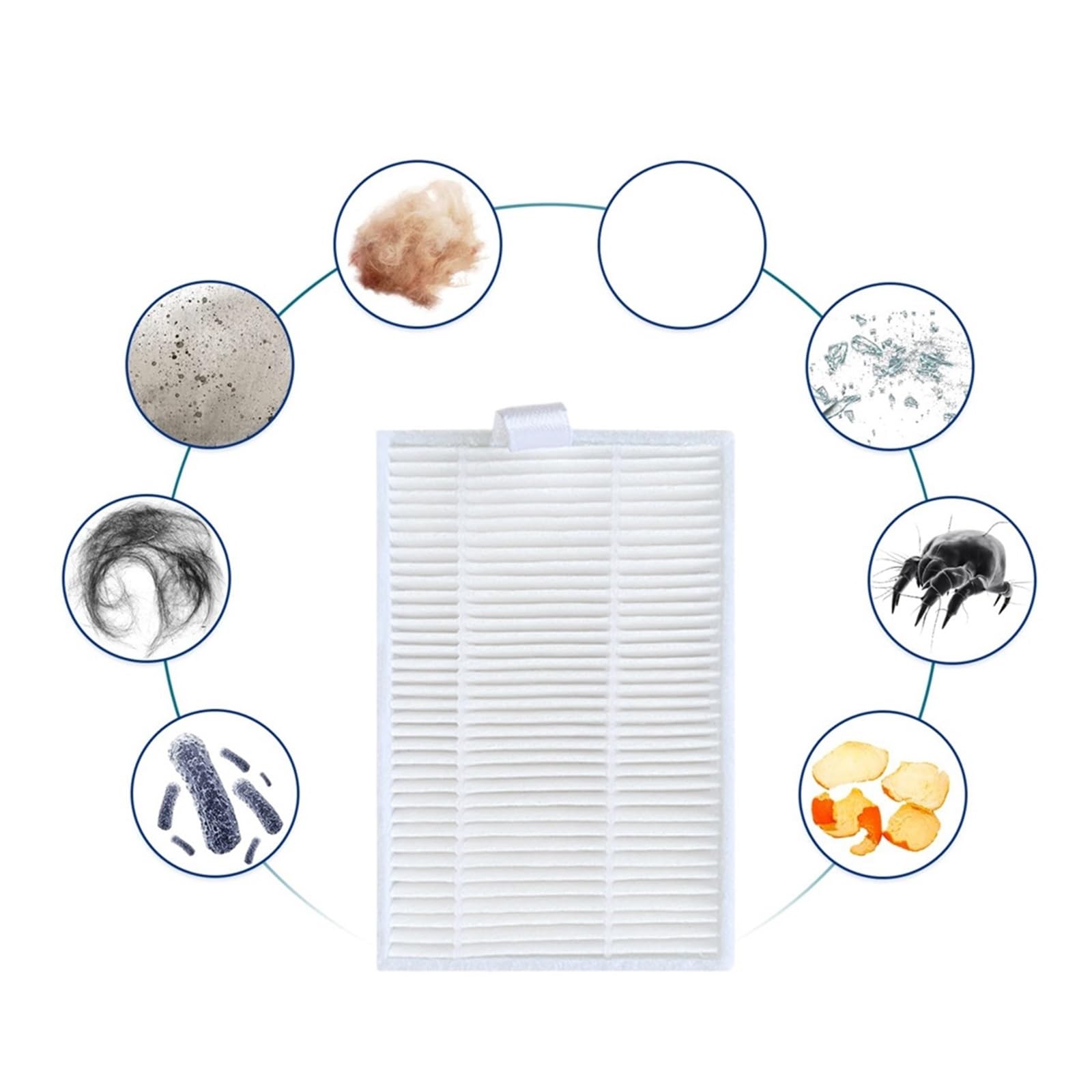 Filtro HEPA De 30 Piezas, Compatible Con Liectroux, C30B, XR500, E30, Accesorios De Repuesto For Aspiradora Robótica, Filtro.