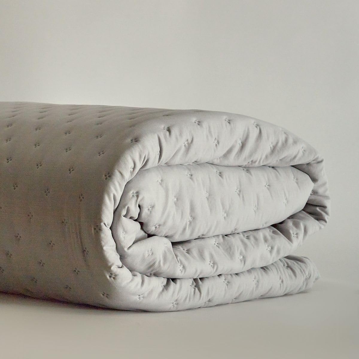 Sancarlos – Colcha Bouti Popes, Color Gris, 100% poliéster, Cama 160/180.