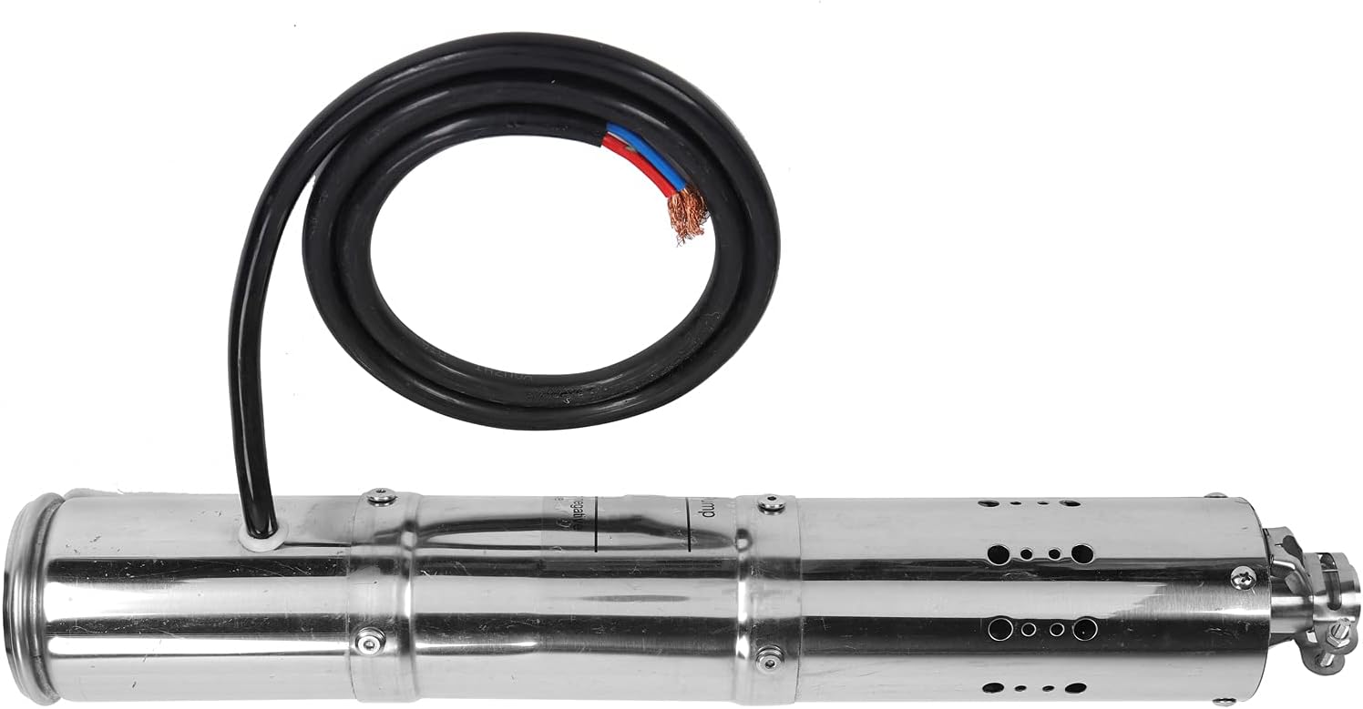 Submersible Brushless DC Pump with MPPT Controller for Solar Power, 12V - Stainless Steel, Voltage (S122T-30)