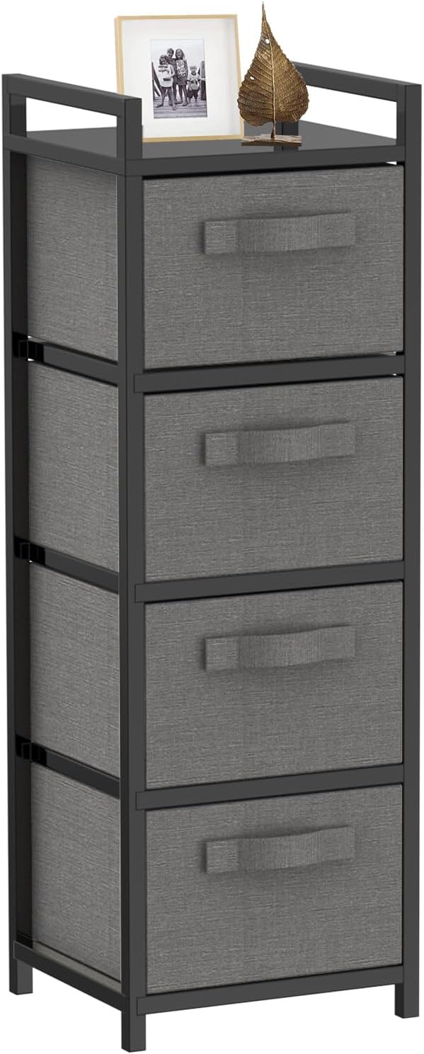 MAENGRE Chest of Drawers, NonWoven Fabric 4 Drawers Storage Organizer