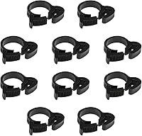 Vista 1 de Yinpecly Abrazaderas de manguera de agarre de 0.484-0.559 in de nailon ajustable de plástico resistente rápido doble agarre para fontanería