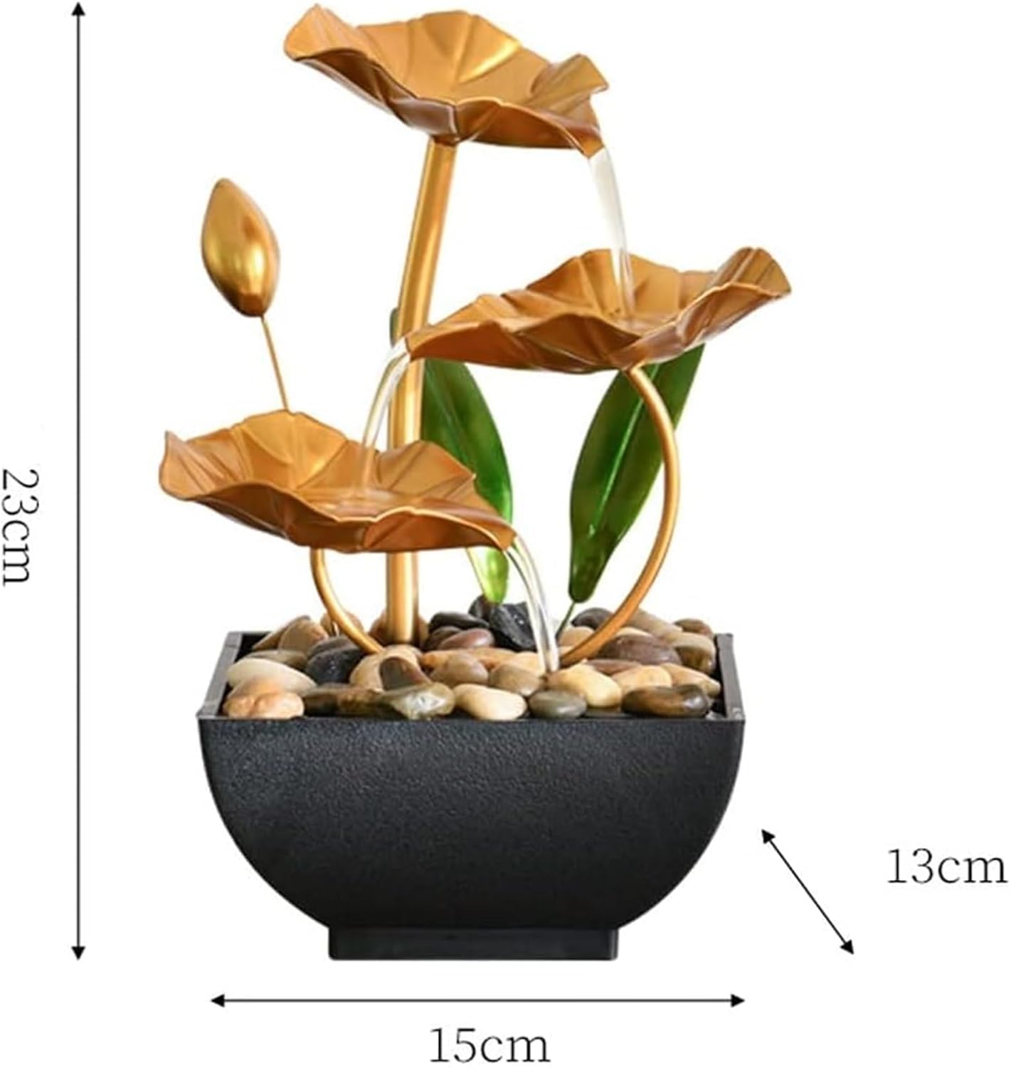 Fountain Tabletop Tabletop Fountain, Indoor Relaxation Fountains Waterfall, Compact & Lightweight Tabletop Decoration
