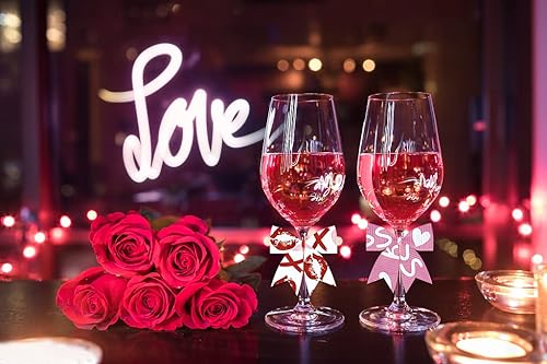 Miniatura 5 de ALIBBON 9 rollos de cinta roja de 27 yardas de 38 pulgadas para el día de San Valentín cinta decorativa de satén de grogrén para boda día de San