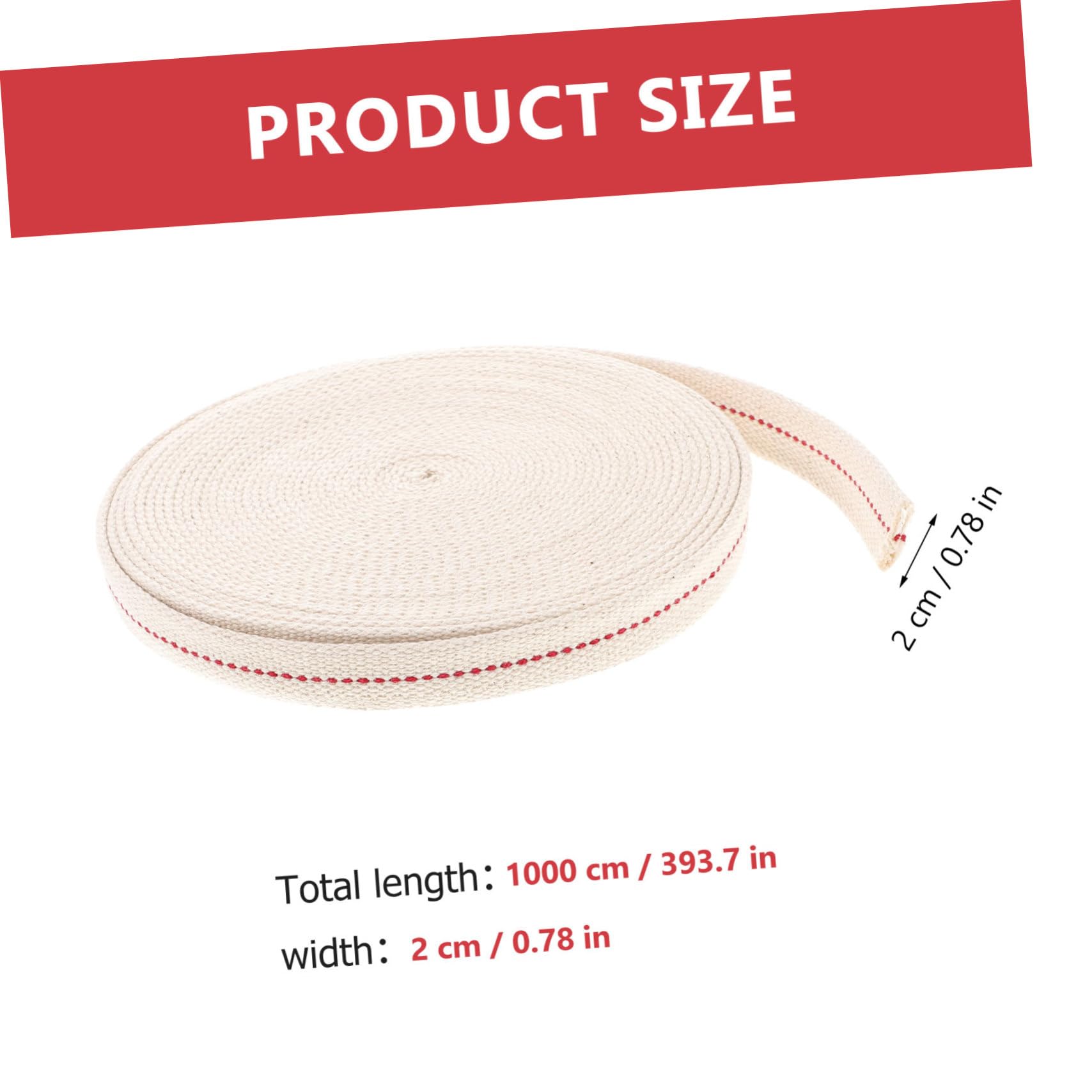 HOOTNEE 10m Cotton Wicks for Oil Lamps Paraffin Oil Lamp Replacement Wicks Ensure Bright Flame and Long