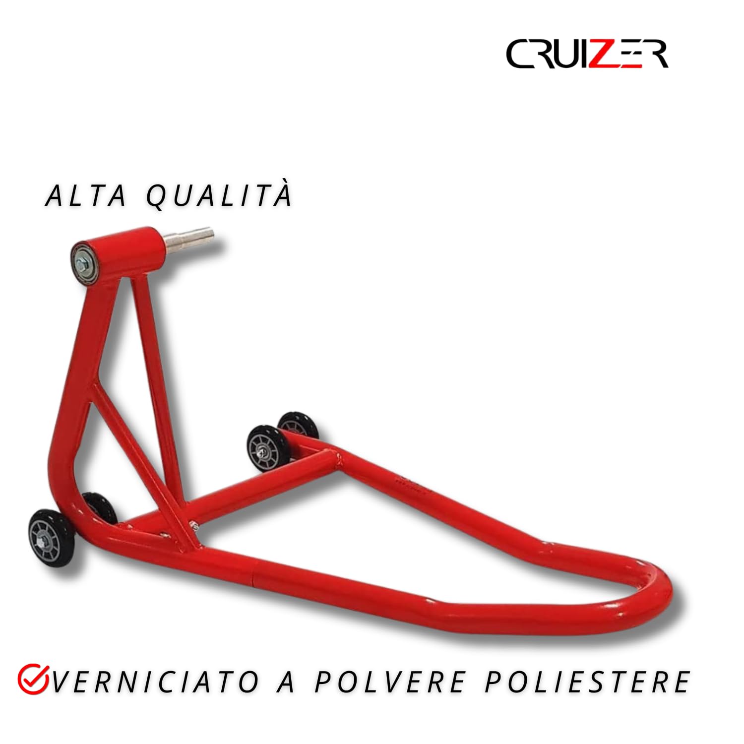 CRUIZER Caballete monobrazo trasero para moto Ducati Streetfighter/S Diavel 1199 Panigale con rodamientos y perno de elevación, diámetro del tubo 32 mm