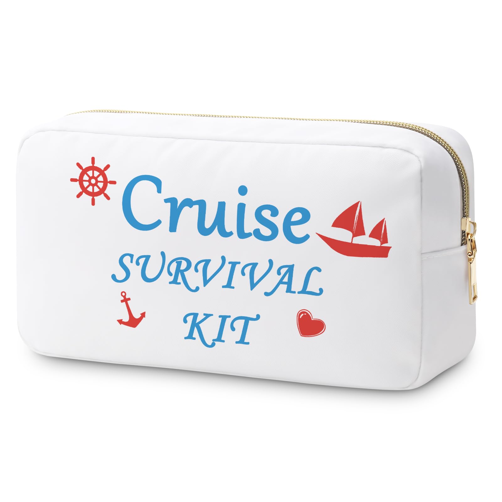 Cruise Gift Makeup Bag Girls Getaway Gifts Cruise Vacation Gift Travel Gifts Cruising Gift Trip Gift for Best Friends Bestie Sister Beach Lover Gift Cruise Themed Gift Cruise Cabin Gift Cosmetic Pouch
