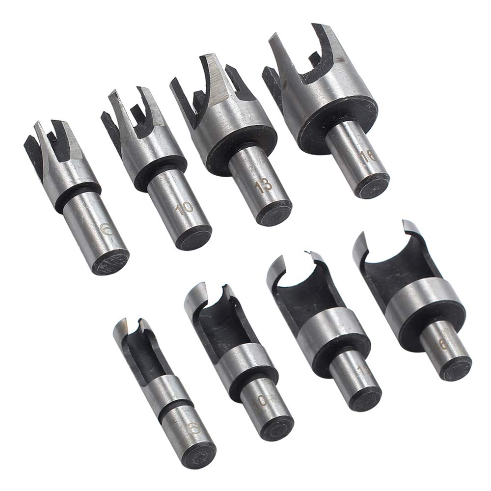 Wood Plug Cutter Set - 8 Pieces for Woodworking -4