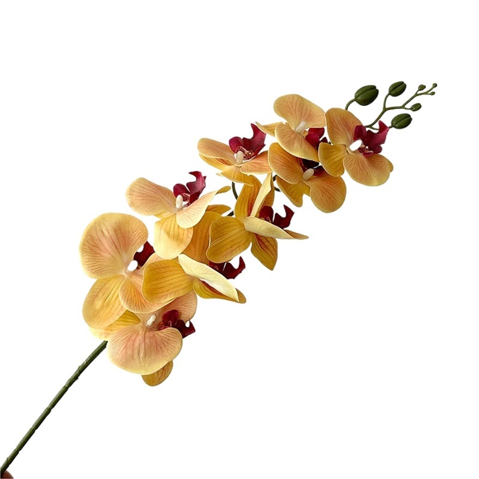 LSYHHXC Artificial Orchid Artificial Flower Phalaenopsis Wedding Home Photography Fake Flowers Hotel Arrangement Background Decor