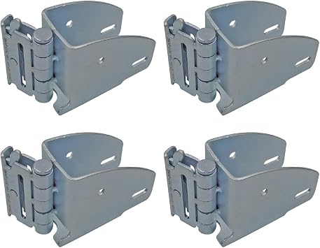 Snap-Loc E-Track Wood Beam End Socket with Hinge 4-Pack, Logistic Tie-Down for Pickups, Trucks, Trailers