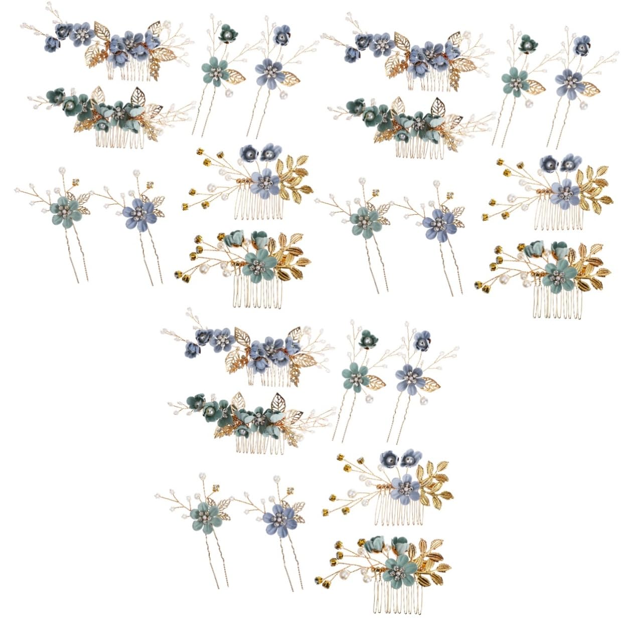 FRCOLOR 6 Set Di Pettini Per Da Sposa Con Motivo Floreale Retrò E Forcina Per Damigelle D'onore Accessori Per Da Sposa Per Donne