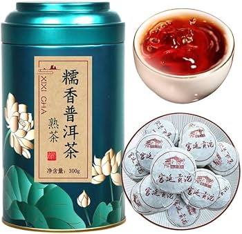 Amazon.co.jp: XIXICHA 普洱茶 プーアル茶 小沱茶(熟茶) 300g 2015年産