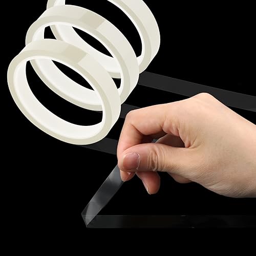 Miniatura 3 de LUTER 4 cintas de transferencia de calor, 0.394 in x 108.3 ft (108 pies) de alta temperatura, cinta de prensa de vinilo térmico, cinta térmica