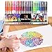 ZSCM QUALITY DECIDES THE FUTURE Glitter Gel Pens ZSCM 48 Pack Colored Gel Pens Set Include 24 Colors Gel Marker Pen, 24 Refills, Glitter Pens with 40% More Ink, Writing instruments for Coloring