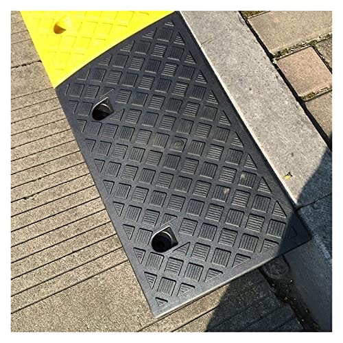 Rampas LQX Ramp Indoor, Rampa Plástica Impermeable con Protección Solar para Bicicleta, Motocicleta, Silla de Ruedas (Color: Negro y Amarillo, Tamaño: 50 x 27 x 10.5 CM) miniatura 3