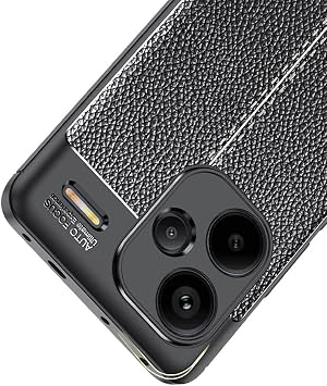 Ehr. Xiaomi Redmi Note 13 Pro Plus Uyumlu Kamera Korumalı [Hafif PU Deri Görünümlü Darbeye Dayanıklı Kaymaz Kılıf] Askeri Düşme Korumalı Darbeye Dayanıklı Kılıf (Siyah, Xiaomi Redmi Note 13 Pro Plus)