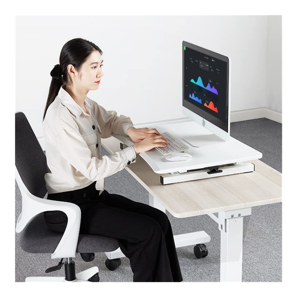 Adjustable Standing Desk Converter Height Adjustable Quick Sit to Stand Up Desk Riser Home Office Desk Laptop Workstation — view 2