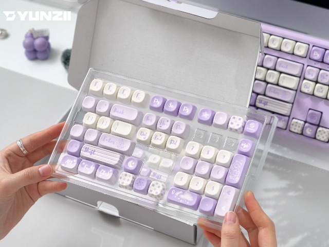 Amazon.com: YUNZII 132 Keys MOA Keycaps, Dye-Sublimation PBT