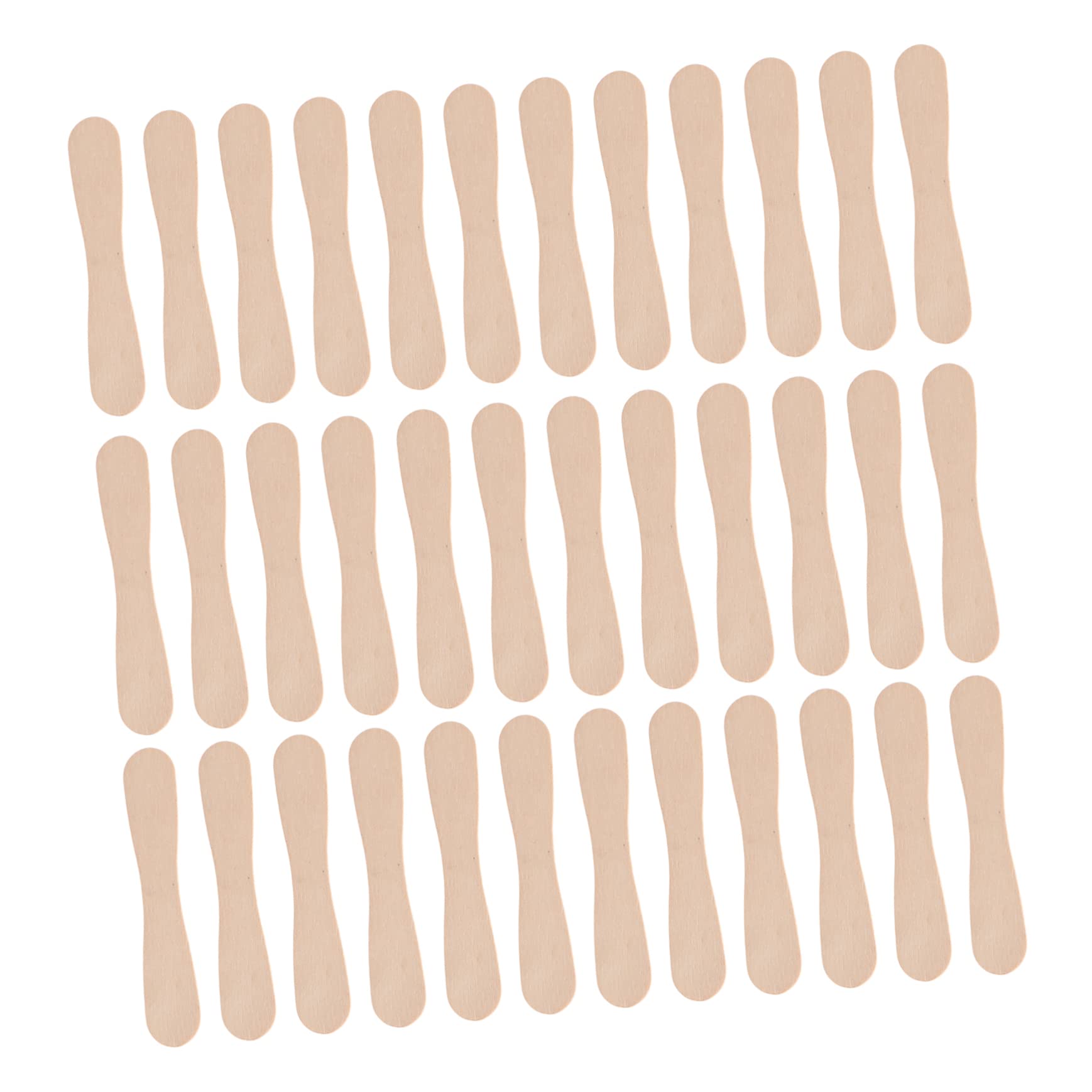 BESTonZON 50pcs Arts and Crafts for Wax Sticks for Wood Crafts for Wax Applicator Stick Crafts Wood Carving Sticks Ice Cream Dessert Spoons Ice Cream Spoons Wooden Spoons