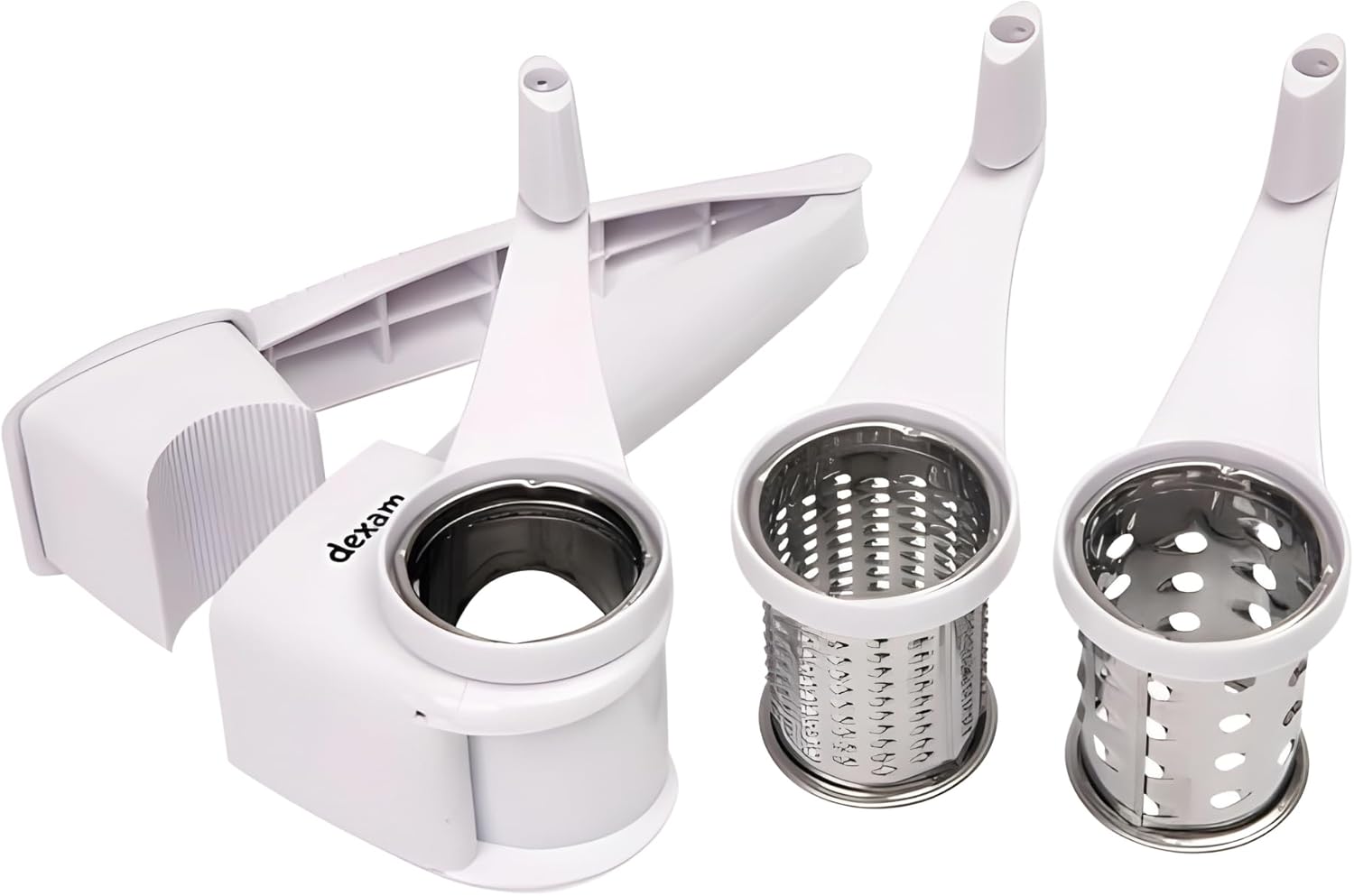 Dexam Rotary Cheese Grater Set, White